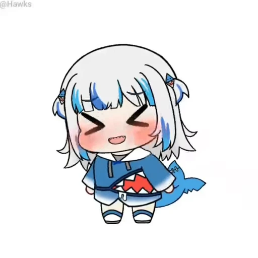 😄 Стикер «Gawr Gura» для Telegram