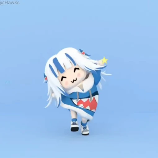💃 Стикер «Gawr Gura» для Telegram