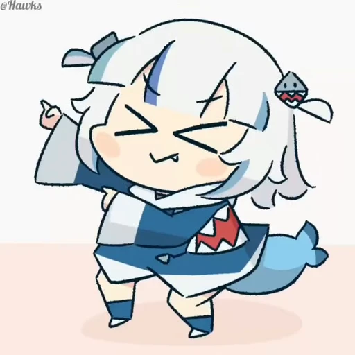 💃 Стикер «Gawr Gura» для Telegram