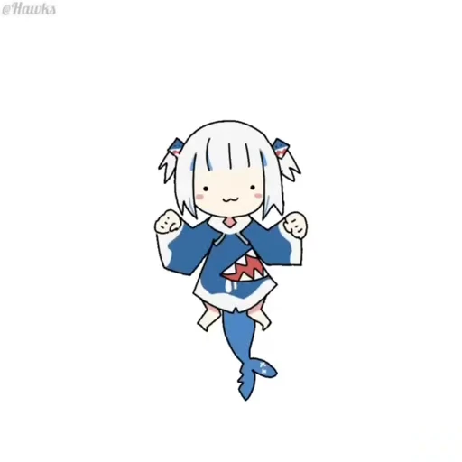 😆 Стикер «Gawr Gura» для Telegram