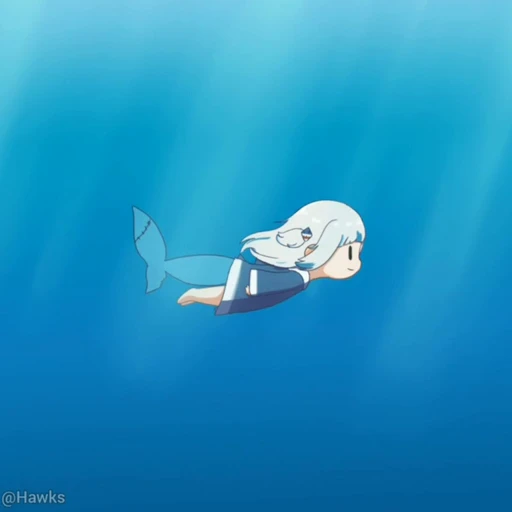 🦈 Стикер «Gawr Gura» для Telegram