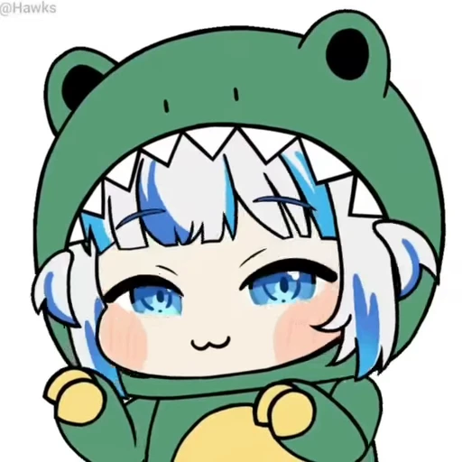 🦖 Стикер «Gawr Gura» для Telegram