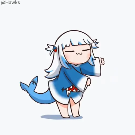 💃 Стикер «Gawr Gura» для Telegram