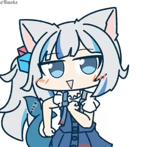 💃 Стикер «Gawr Gura» для Telegram