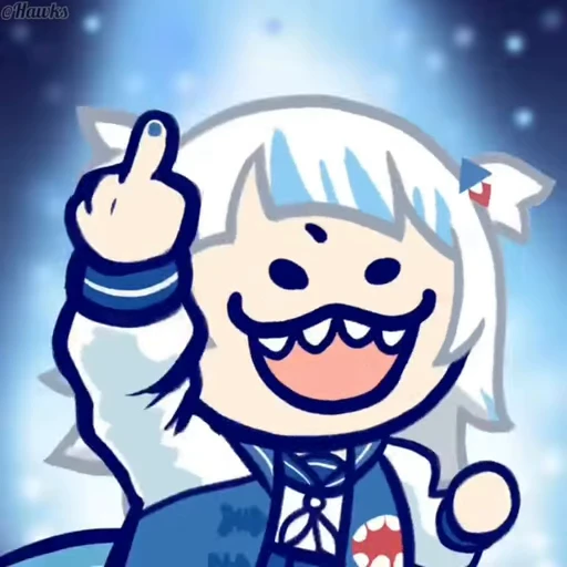 🖕 Стикер «Gawr Gura» для Telegram