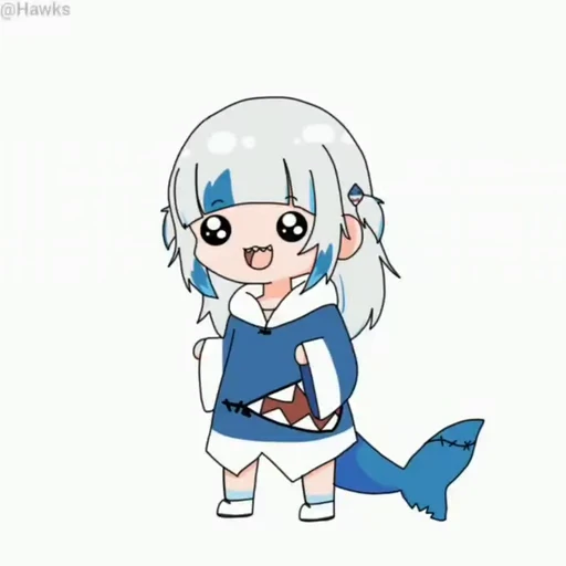 😃 Стикер «Gawr Gura» для Telegram
