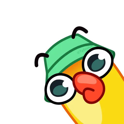 Стикер 46 Гусь Гагусь - Goose emoji