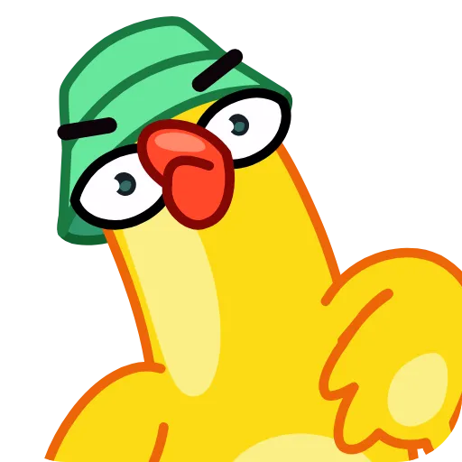 Стикер 5 Гусь Гагусь - Goose emoji