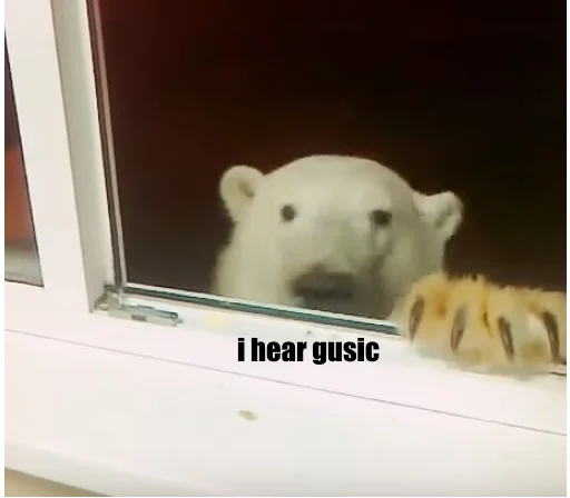 🐻 Стикер «gusic» для Telegram