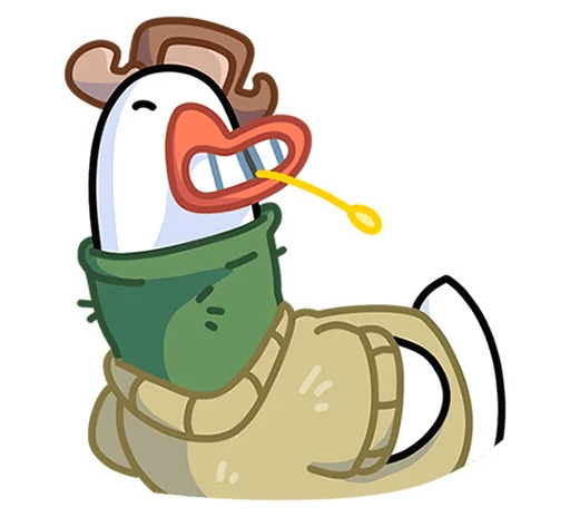 😀 Стикер «Гусь - за мат кусь без надписей!» для Telegram