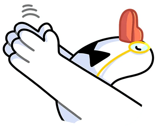 👏 Стикер «Гусь - за мат кусь без надписей!» для Telegram