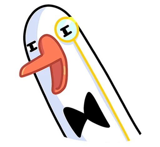 ❓ Стикер «Гусь - за мат кусь без надписей!» для Telegram