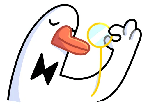 🧐 Стикер «Гусь - за мат кусь без надписей!» для Telegram