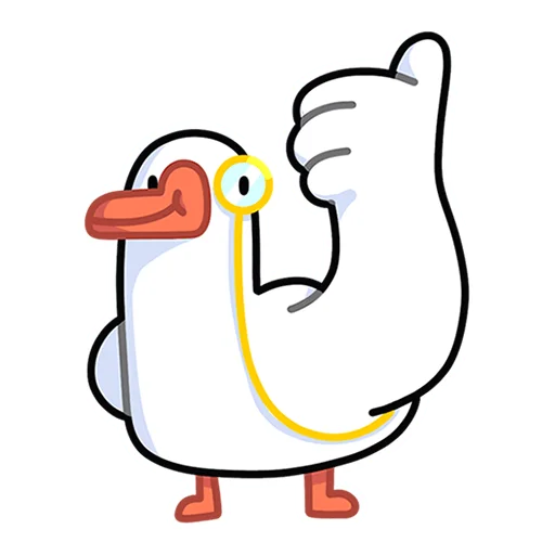 👍 Стикер «Гусь - за мат кусь без надписей!» для Telegram