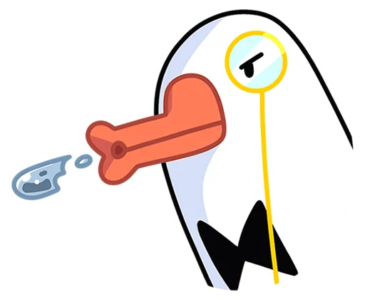 🥴 Стикер «Гусь - за мат кусь без надписей!» для Telegram