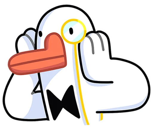 😱 Стикер «Гусь - за мат кусь без надписей!» для Telegram