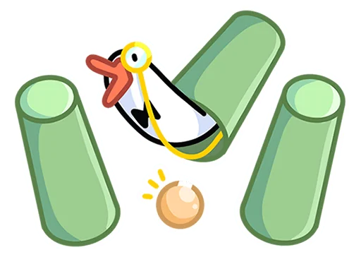 😐 Стикер «Гусь - за мат кусь без надписей!» для Telegram