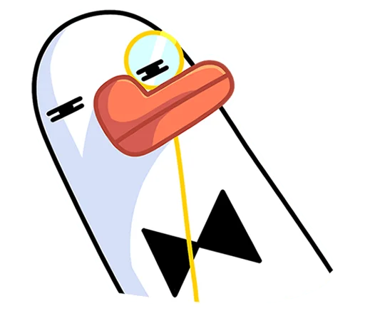 🤨 Стикер «Гусь - за мат кусь без надписей!» для Telegram