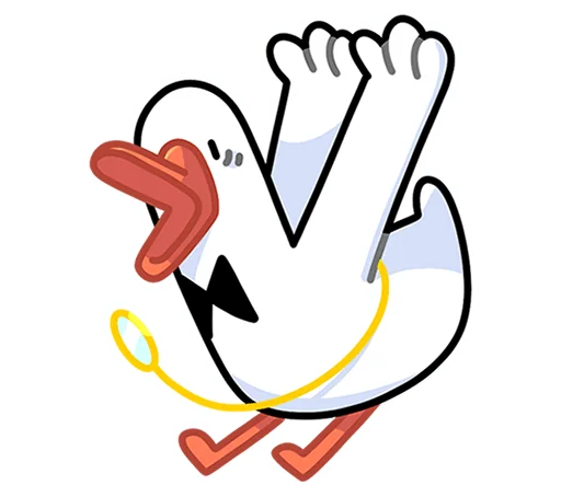 😳 Стикер «Гусь - за мат кусь без надписей!» для Telegram