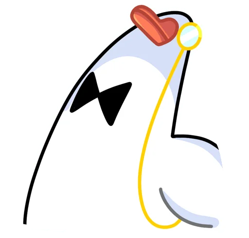 🧐 Стикер «Гусь - за мат кусь без надписей!» для Telegram