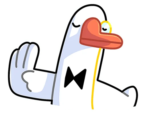 Стикерпак Гусь - за мат кусь без надписей! для Telegram