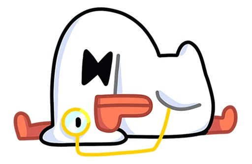 😕 Стикер «Гусь - за мат кусь без надписей!» для Telegram