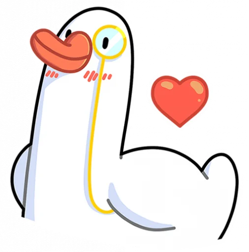 ❤ Стикер «Гусь - за мат кусь без надписей!» для Telegram