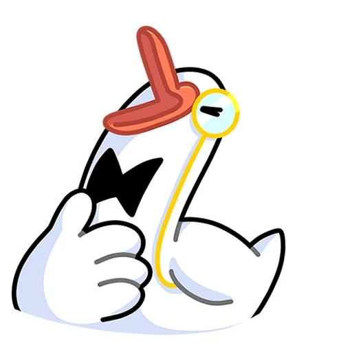 😂 Стикер «Гусь - за мат кусь без надписей!» для Telegram