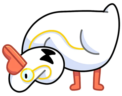 🤨 Стикер «Гусь - за мат кусь без надписей!» для Telegram