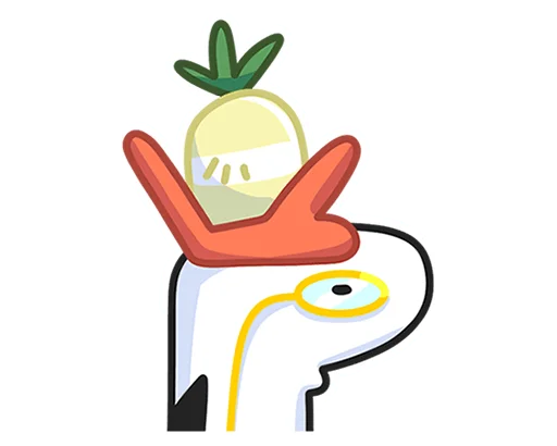 🥕 Стикер «Гусь - за мат кусь без надписей!» для Telegram