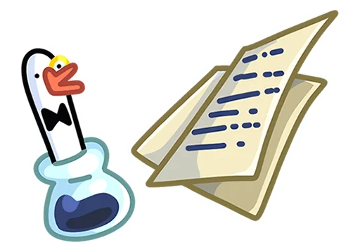 ✍ Стикер «Гусь - за мат кусь без надписей!» для Telegram