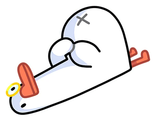 ☹ Стикер «Гусь - за мат кусь без надписей!» для Telegram