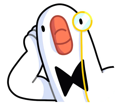 😐 Стикер «Гусь - за мат кусь без надписей!» для Telegram