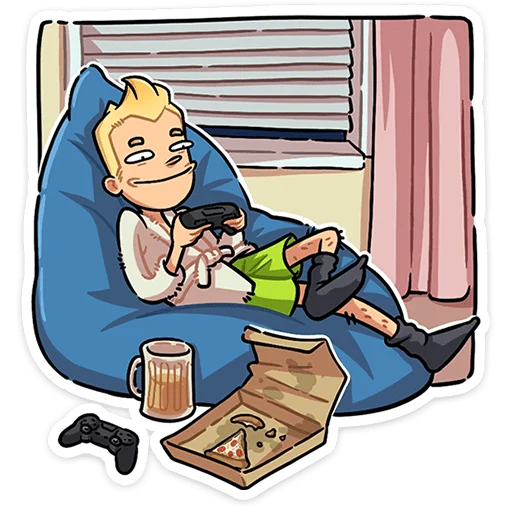 🎮 Стикер «Челик» для Telegram