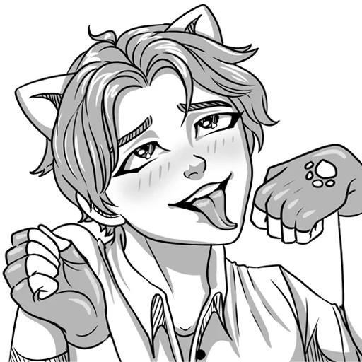 😽 Стикер «Gvai boy» для Telegram