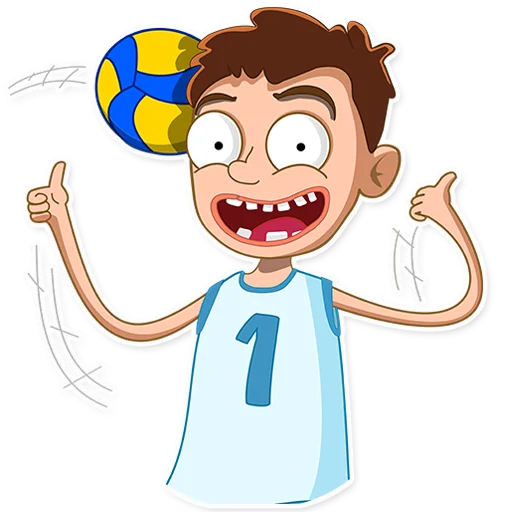 Стикерпак George Volleyball для Telegram