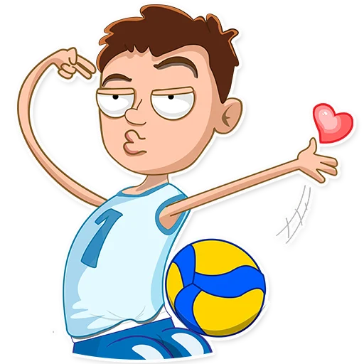 😘 Стикер «George Volleyball» для Telegram