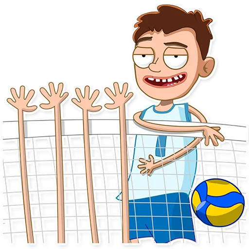 😏 Стикер «George Volleyball» для Telegram