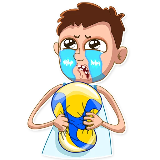 😭 Стикер «George Volleyball» для Telegram