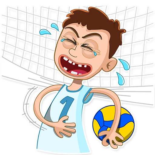🤣 Стикер «George Volleyball» для Telegram