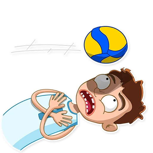😬 Стикер «George Volleyball» для Telegram