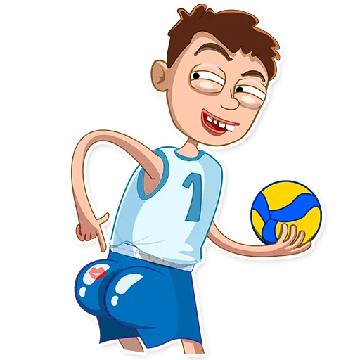 💋 Стикер «George Volleyball» для Telegram