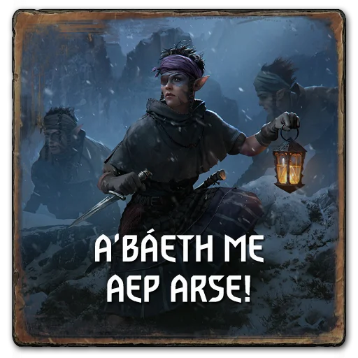 🤬 Стикер «Gwent Scoiatael» для Telegram