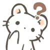 Стикер 2 Снежок #cute #animals #emoji