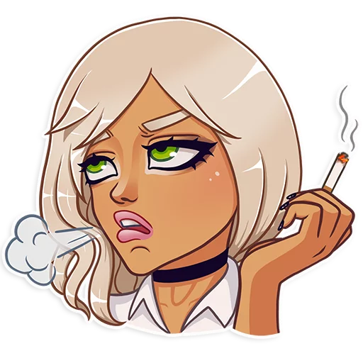 🙄 Стикер «Gyaru» для Telegram
