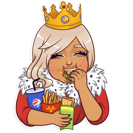 🍔 Стикер «Gyaru» для Telegram