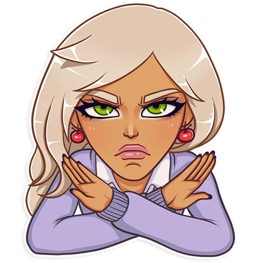 🙅 Стикер «Gyaru» для Telegram