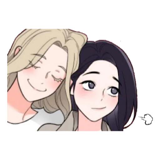 👩‍❤️‍💋‍👩 Стикер «Gyerin x Jooyeon» для Telegram