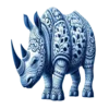 🦏 Эмодзи «Гжель» для Telegram