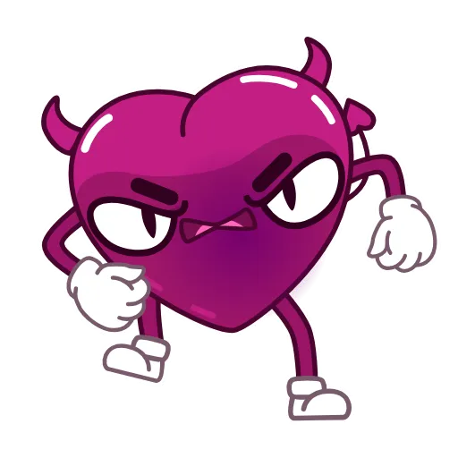 👿 Эмодзи «Heart» для Telegram